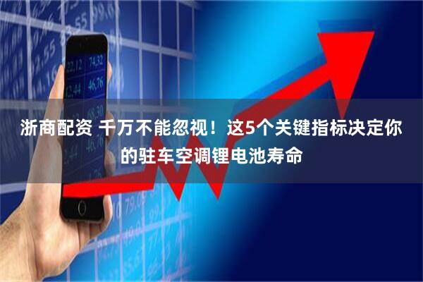 浙商配资 千万不能忽视!这5个关键指标决定你的驻车空调锂电池寿命